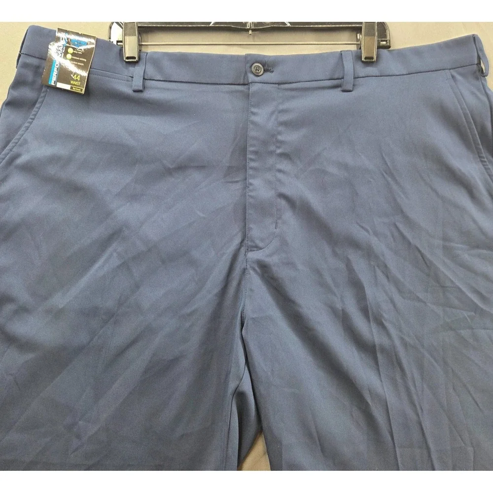 Roundtree & Yorke Mens 44 Navy Blue Performance Tall Classic Fit Shorts NWT